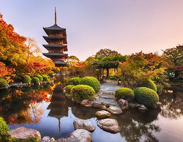 Les temples et les jardins de Kyoto